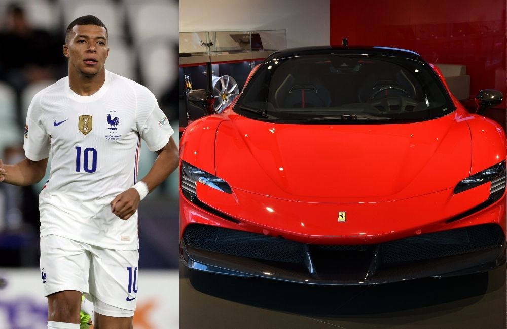 Kylian Mbappé ©ph.FAB / Shutterstock.com | Ferrari ©Mau47 / Shutterstock.com