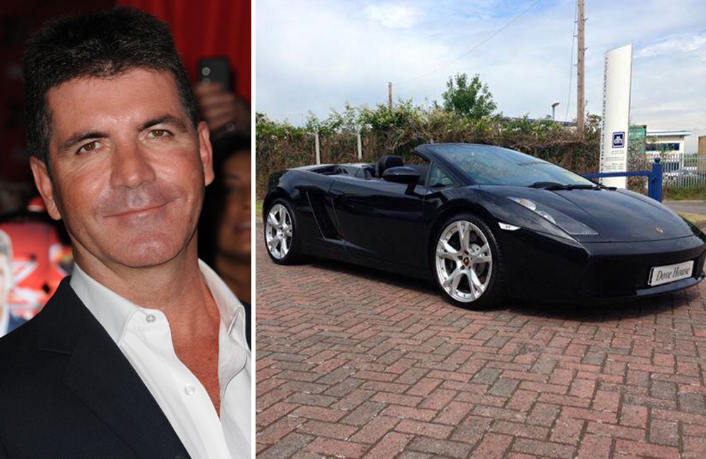 Simon Cowell ©s_bukley / Shutterstock.com | Lamborghini Gallardo Spyder @Dovehousecars / Twitter.com